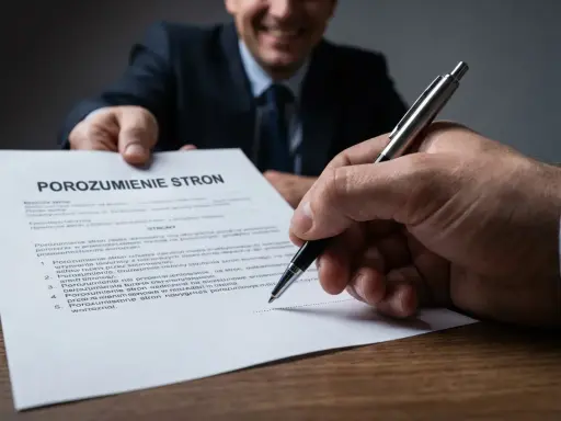 Podpisanie dokumentu "Porozumienie stron" to ważny krok.